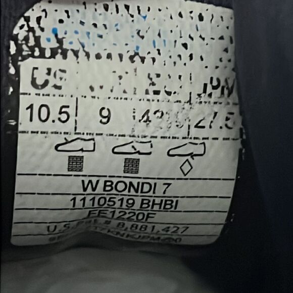 🔥🔥 HOKA ONE ONE Bondi 7 Women's 10.5D Cushioned Running Shoes - PERFECT - Picture 11 of 13